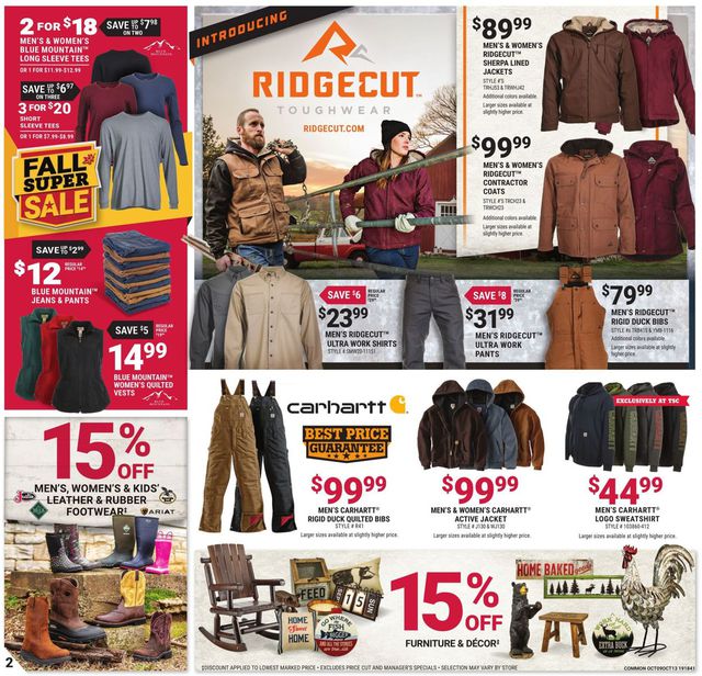 Tractor Supply Ad from 10/09/2019