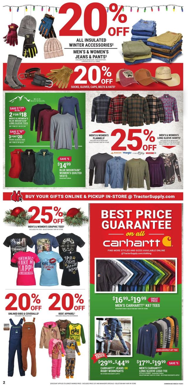 Tractor Supply Ad from 12/18/2019