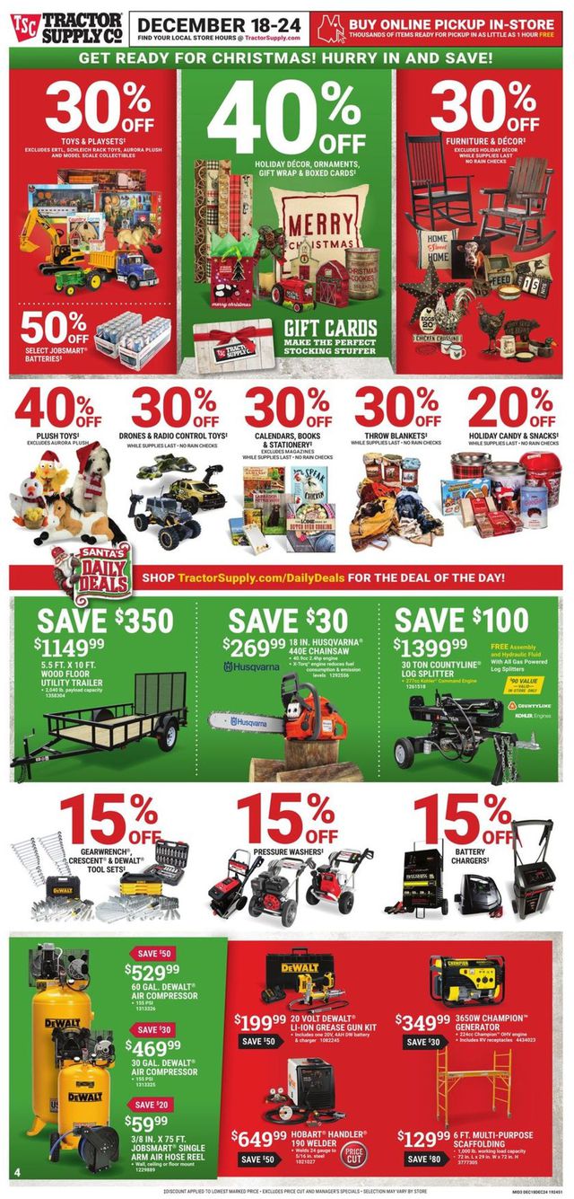 Tractor Supply Ad from 12/18/2019