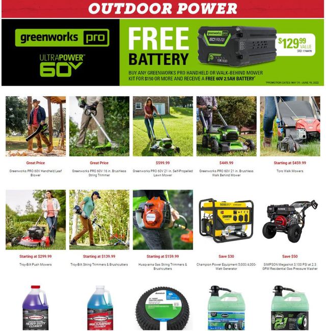 Tractor Supply Ad from 05/31/2022