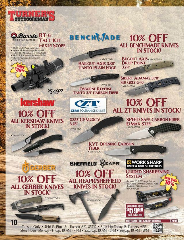 Turner's Outdoorsman Ad from 08/12/2022