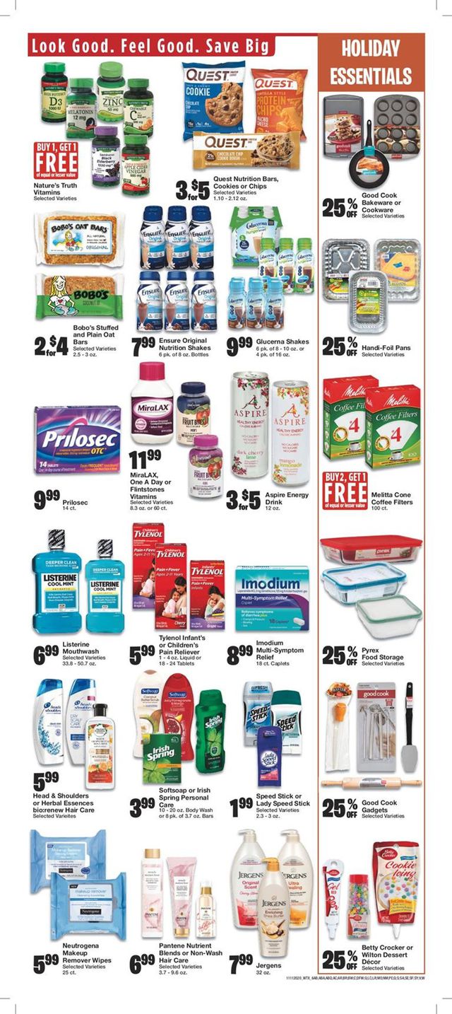 United Supermarkets Ad from 11/11/2020