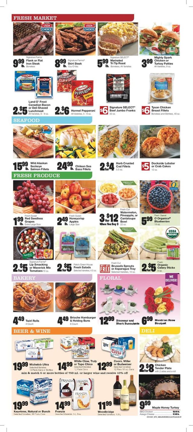United Supermarkets Ad from 07/21/2021