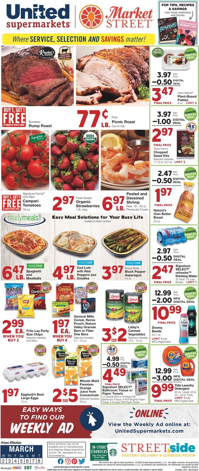 United Supermarkets Ad from 02/02/2022