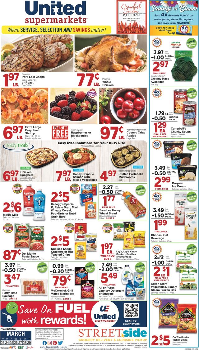 United Supermarkets Ad from 03/23/2022