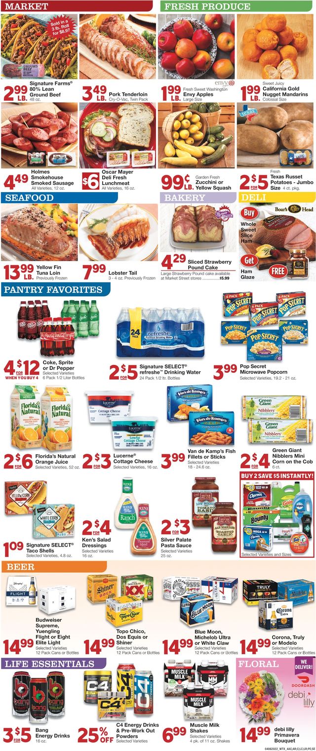 United Supermarkets Ad from 04/06/2022