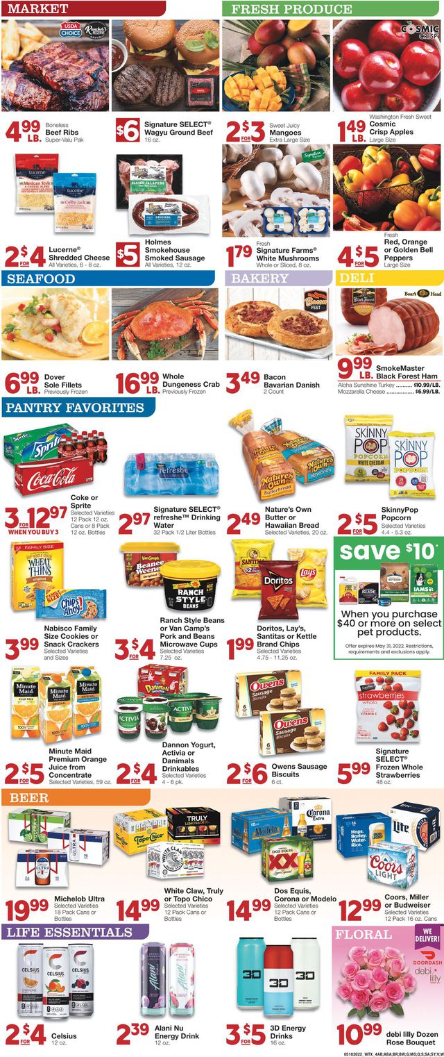 United Supermarkets Ad from 05/18/2022