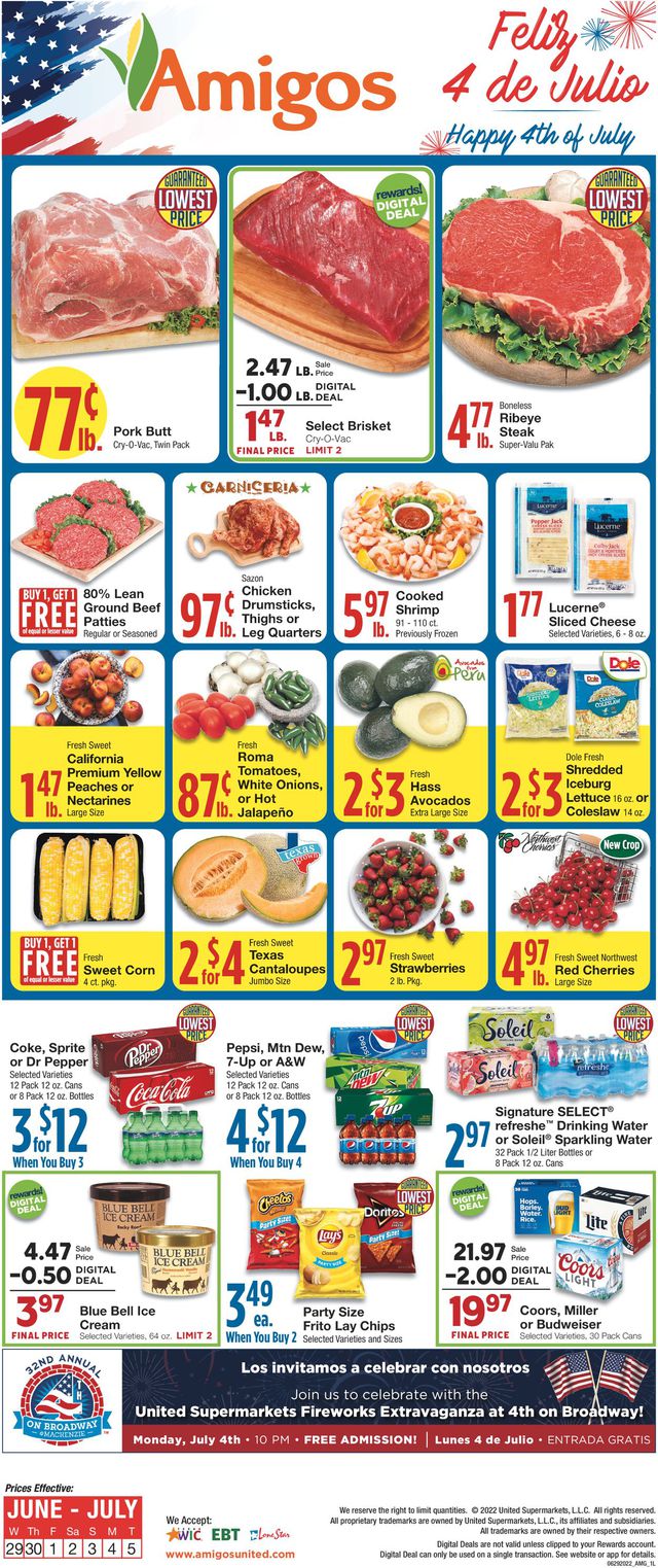 United Supermarkets Ad from 06/29/2022