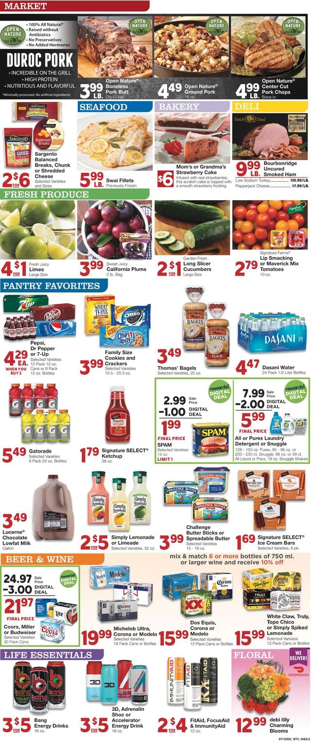United Supermarkets Ad from 07/13/2022