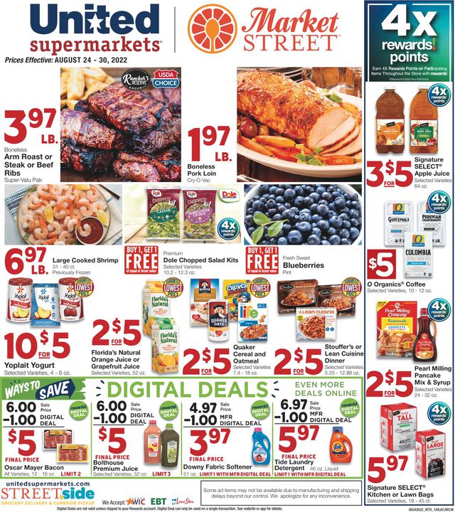 United Supermarkets Ad from 08/24/2022