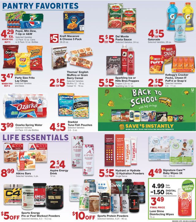 United Supermarkets Ad from 08/24/2022