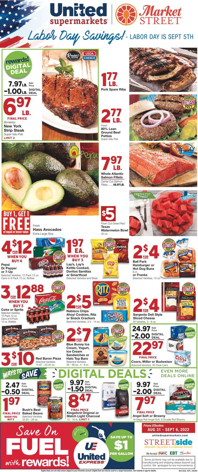United Supermarkets Ad from 08/31/2022