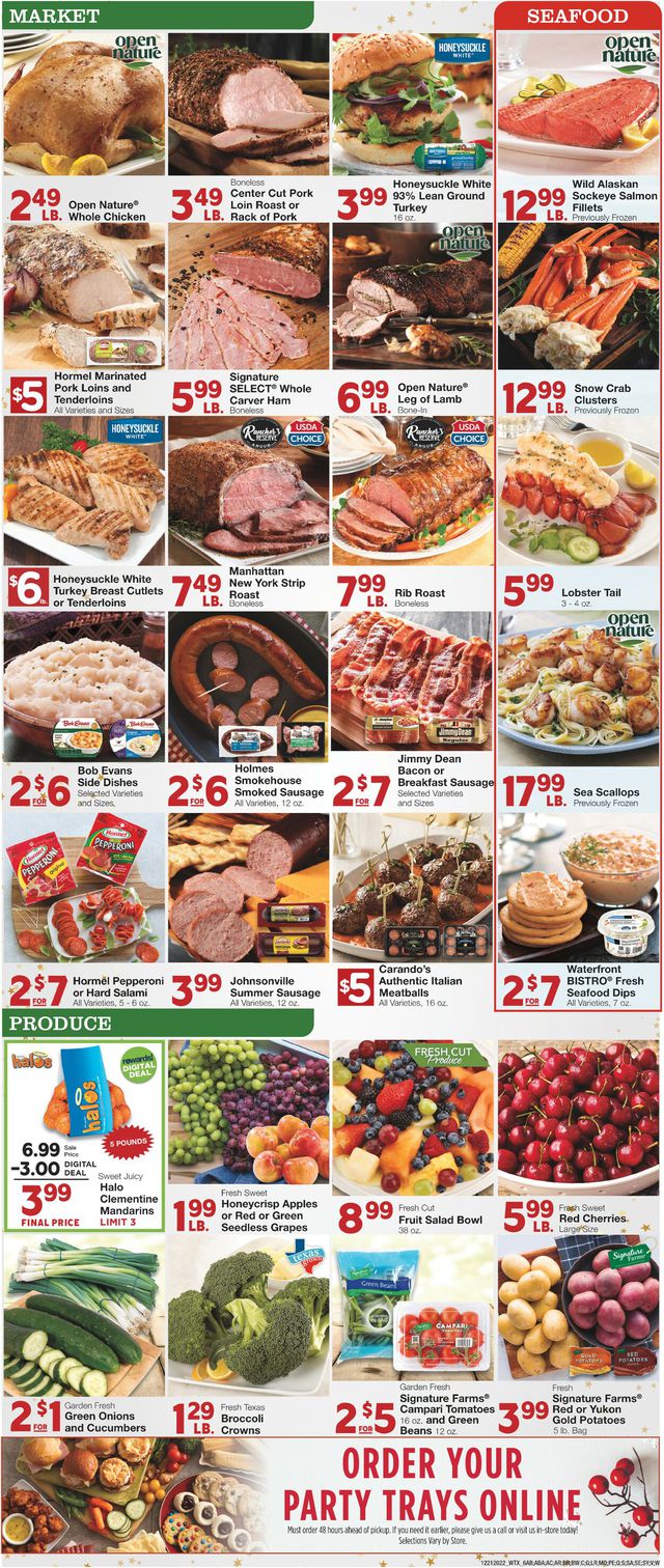 United Supermarkets Ad from 12/21/2022