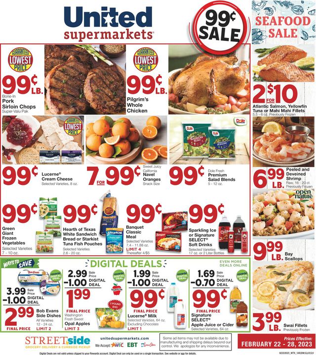 United Supermarkets Ad from 02/22/2023