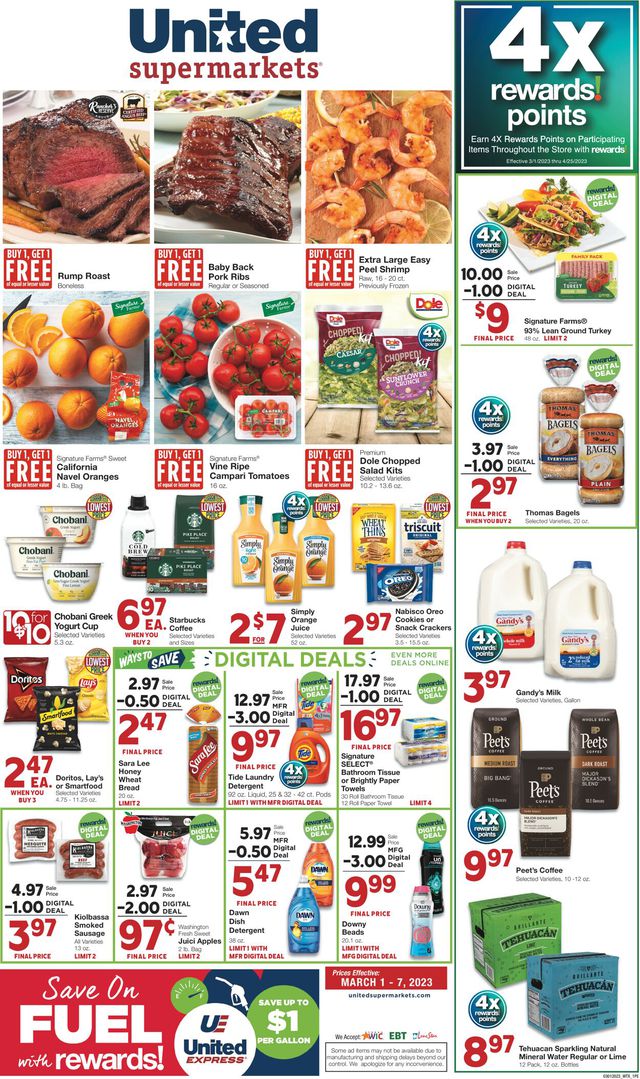 United Supermarkets Ad from 03/01/2023