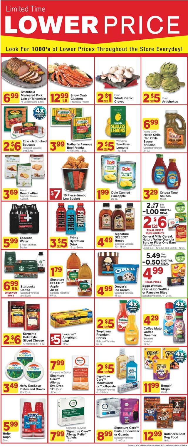 United Supermarkets Ad from 03/29/2023