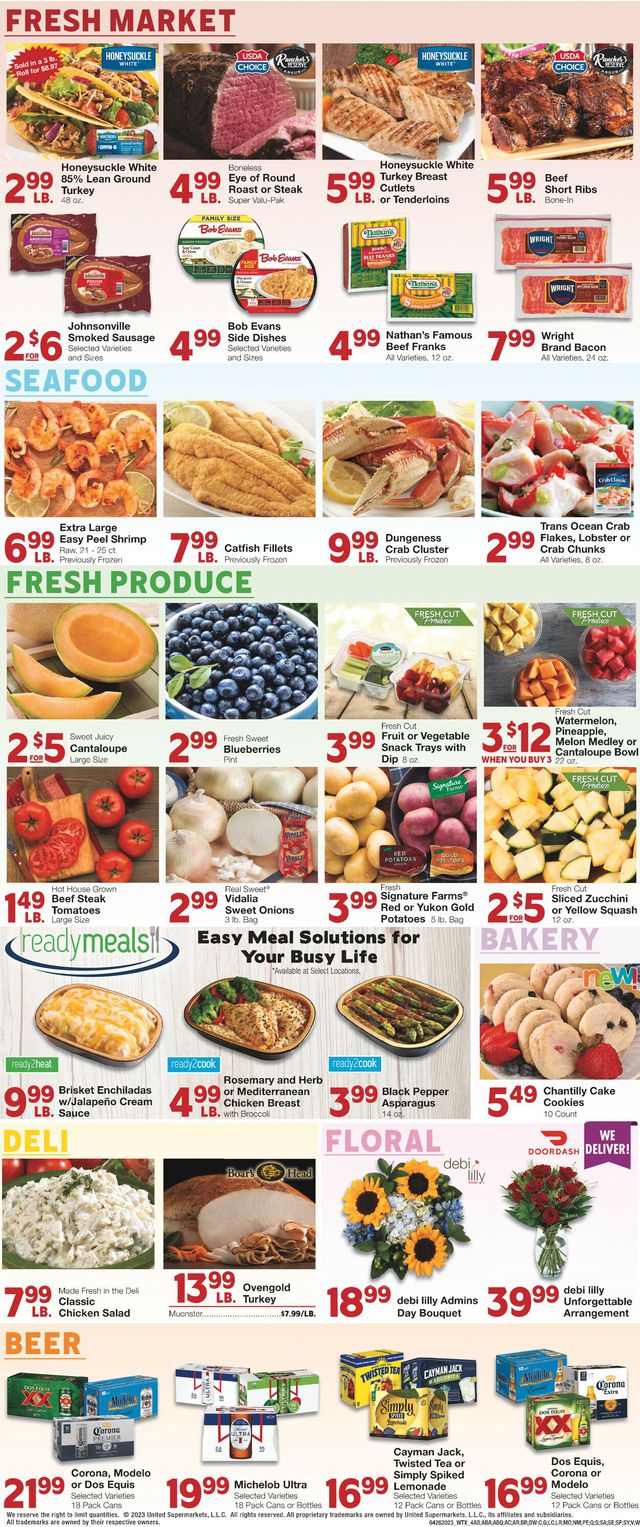 United Supermarkets Ad from 04/26/2023