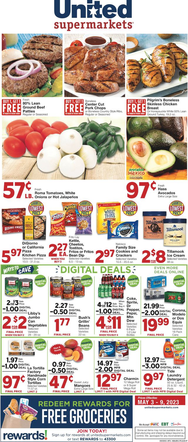 United Supermarkets Ad from 05/03/2023