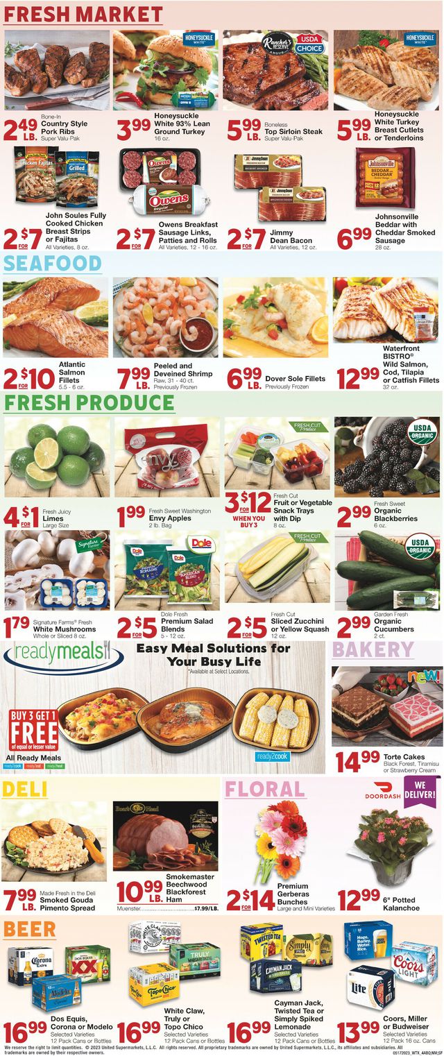 United Supermarkets Ad from 05/17/2023