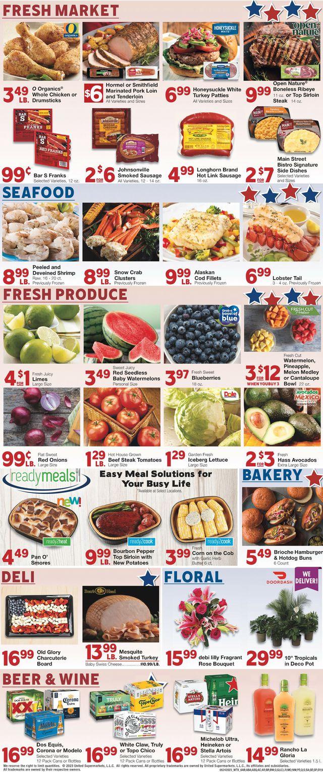 United Supermarkets Ad from 05/24/2023
