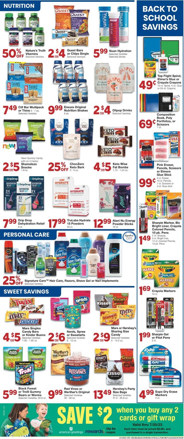 United Supermarkets Ad from 07/12/2023