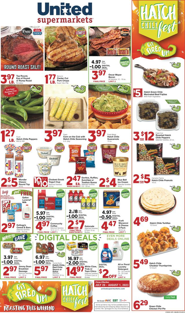 United Supermarkets Ad from 07/26/2023