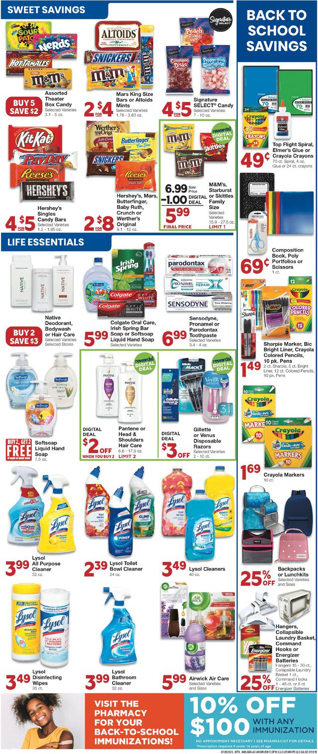 United Supermarkets Ad from 07/26/2023