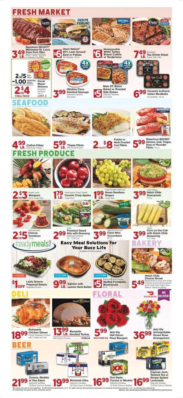United Supermarkets Ad from 08/09/2023