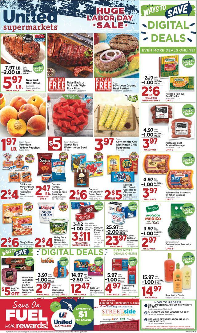 United Supermarkets Ad from 08/30/2023