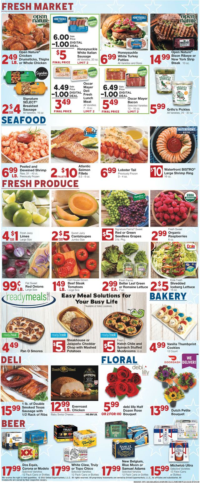 United Supermarkets Ad from 08/30/2023