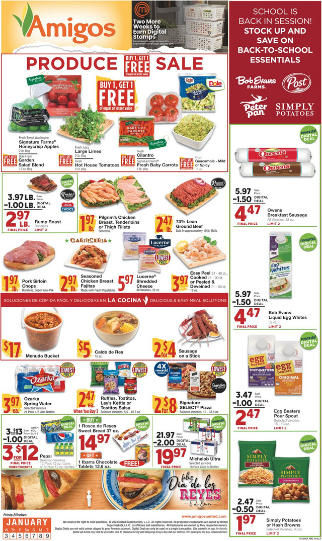 United Supermarkets Ad from 01/02/2024