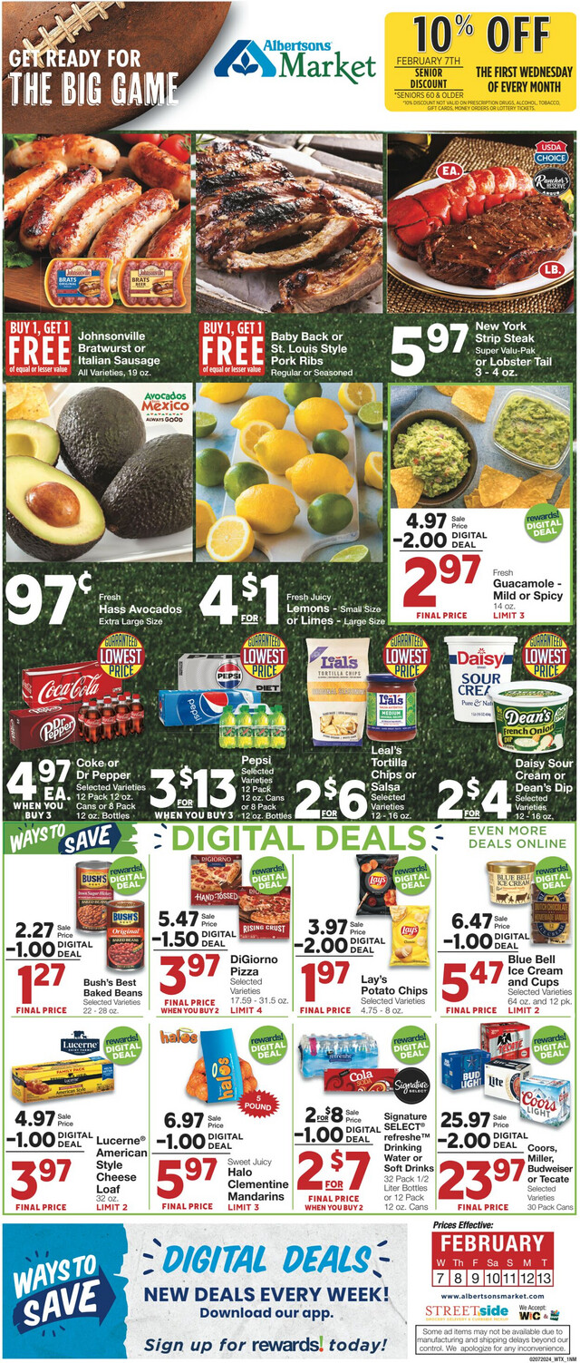 United Supermarkets Ad from 02/12/2024