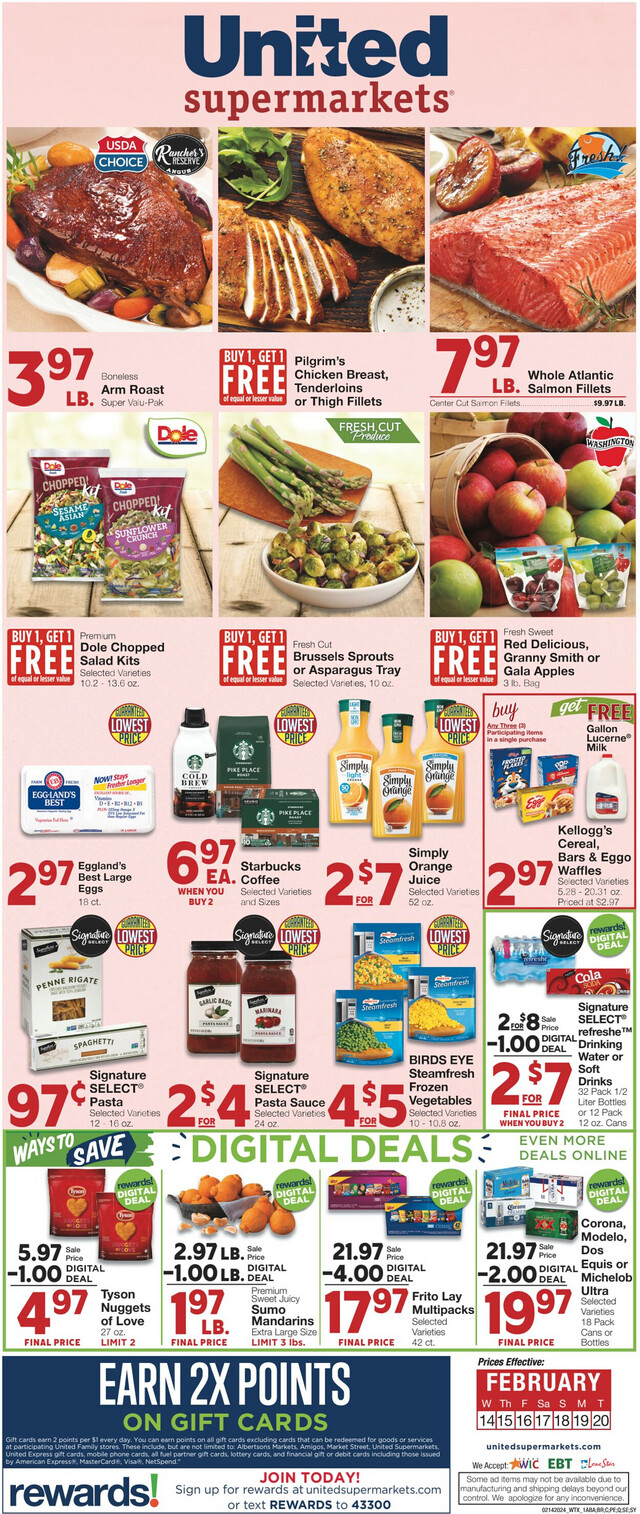 United Supermarkets Ad from 02/13/2024
