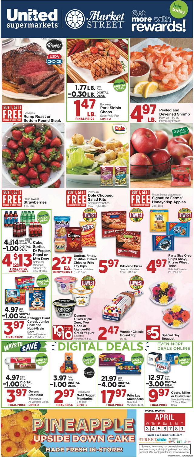 United Supermarkets Ad from 04/02/2024