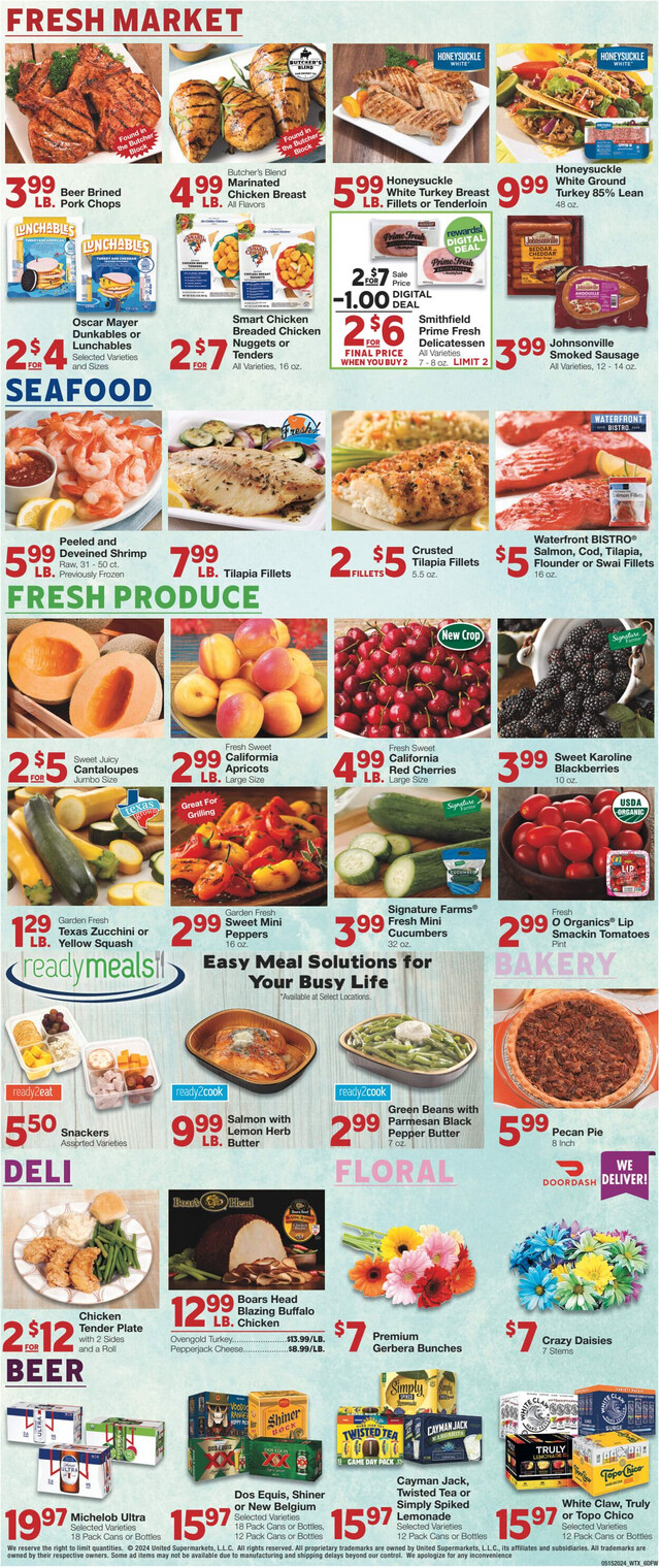 United Supermarkets Ad from 05/14/2024