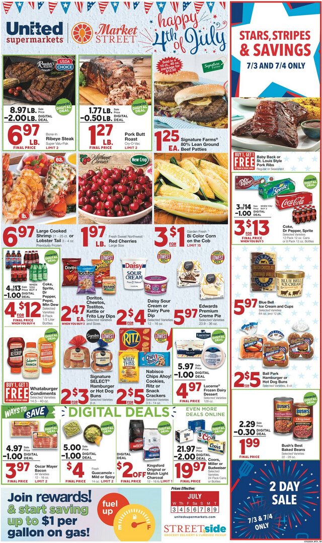 United Supermarkets Ad from 07/02/2024