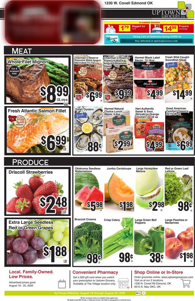 Uptown Grocery Co. Ad from 08/19/2020