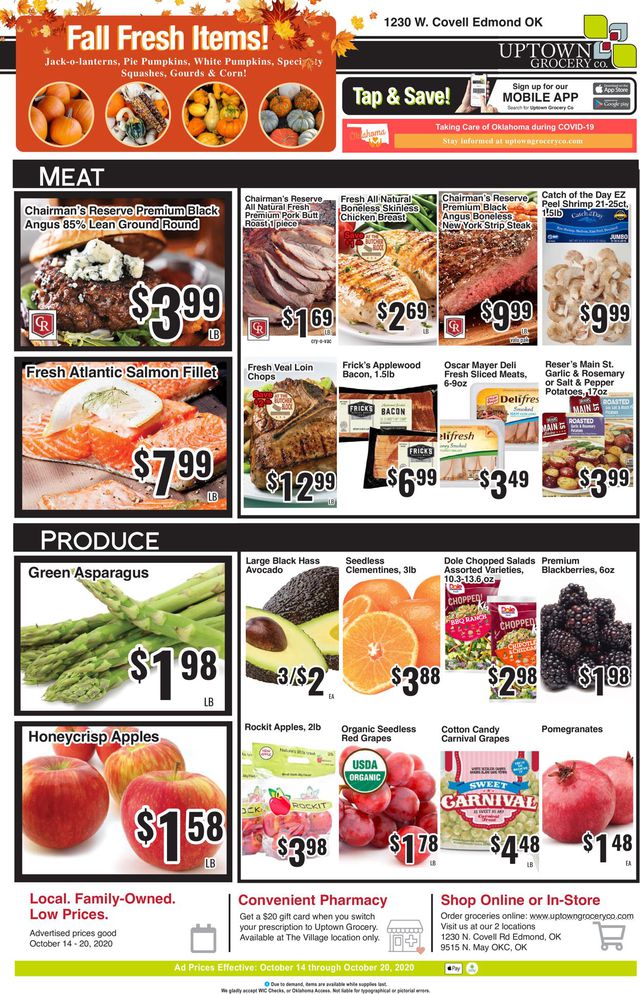Uptown Grocery Co. Ad from 10/14/2020