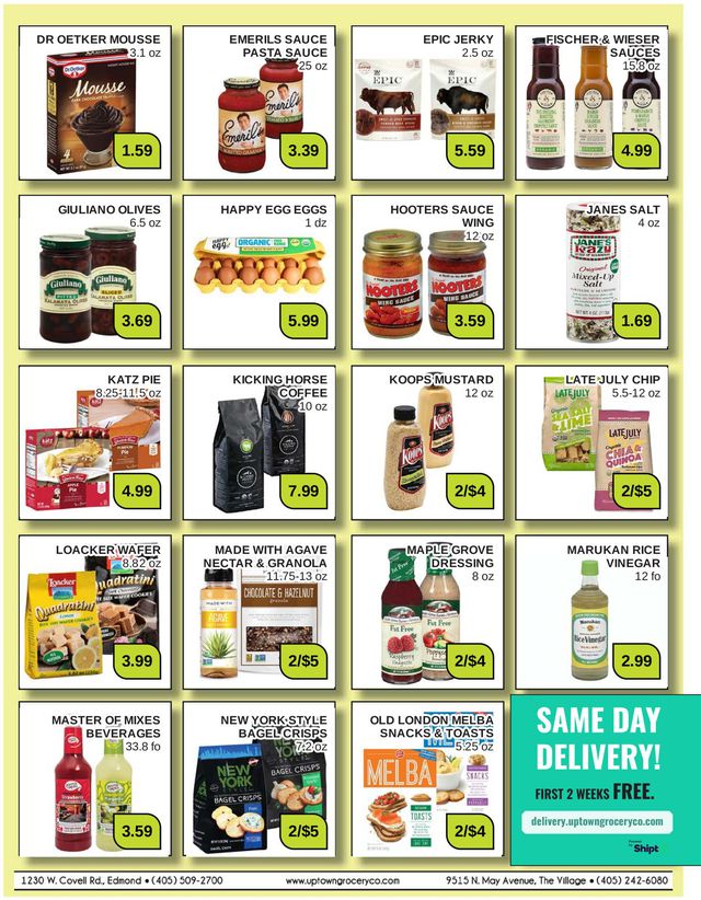 Uptown Grocery Co. Ad from 10/25/2020