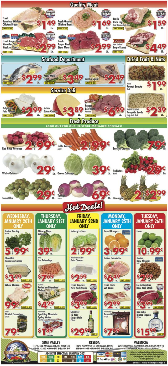 Valley Marketplace Ad from 01/20/2021