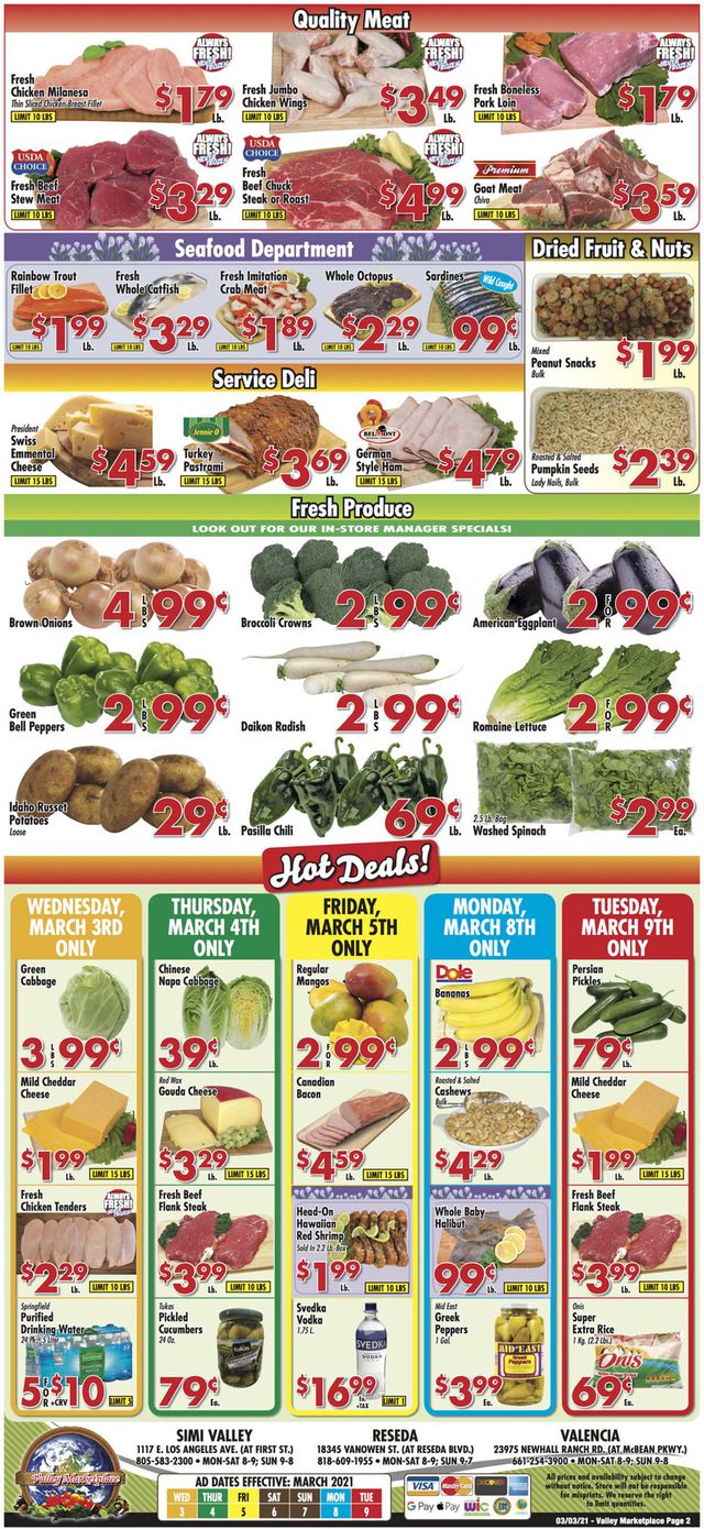 Valley Marketplace Ad from 03/03/2021