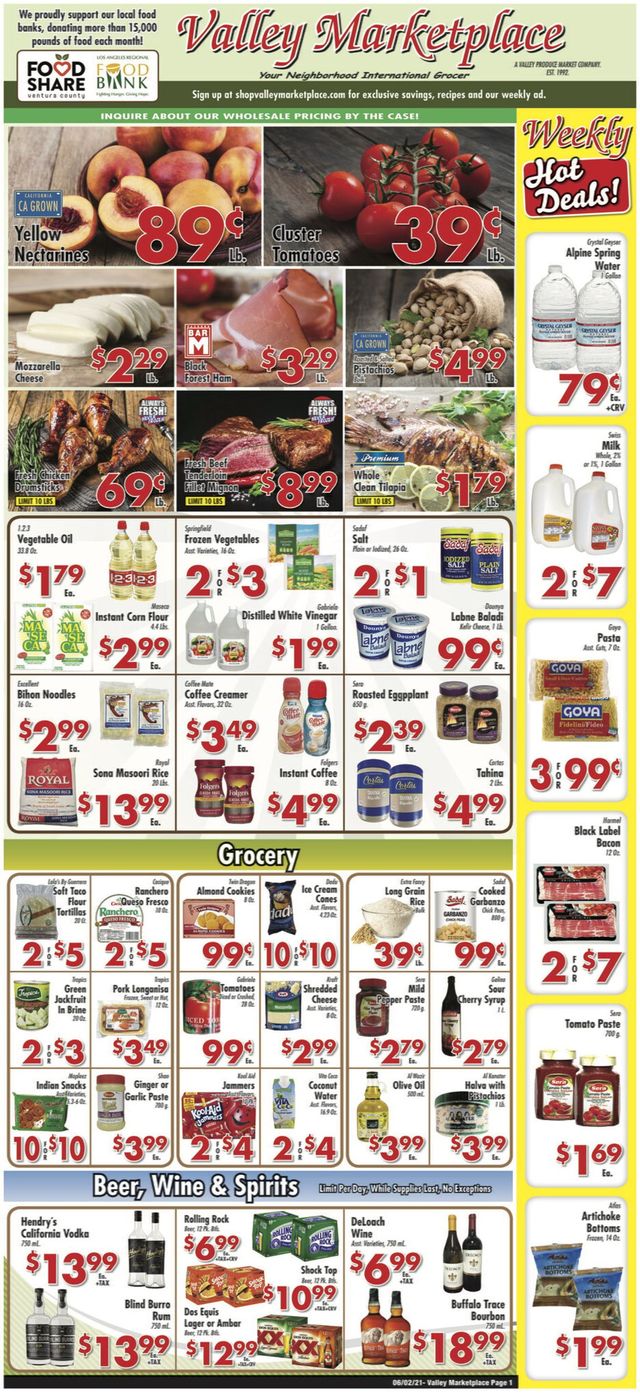 Valley Marketplace Ad from 06/02/2021
