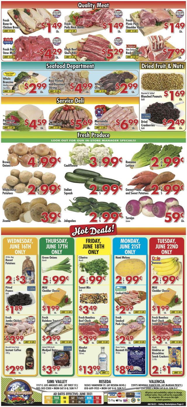 Valley Marketplace Ad from 06/16/2021