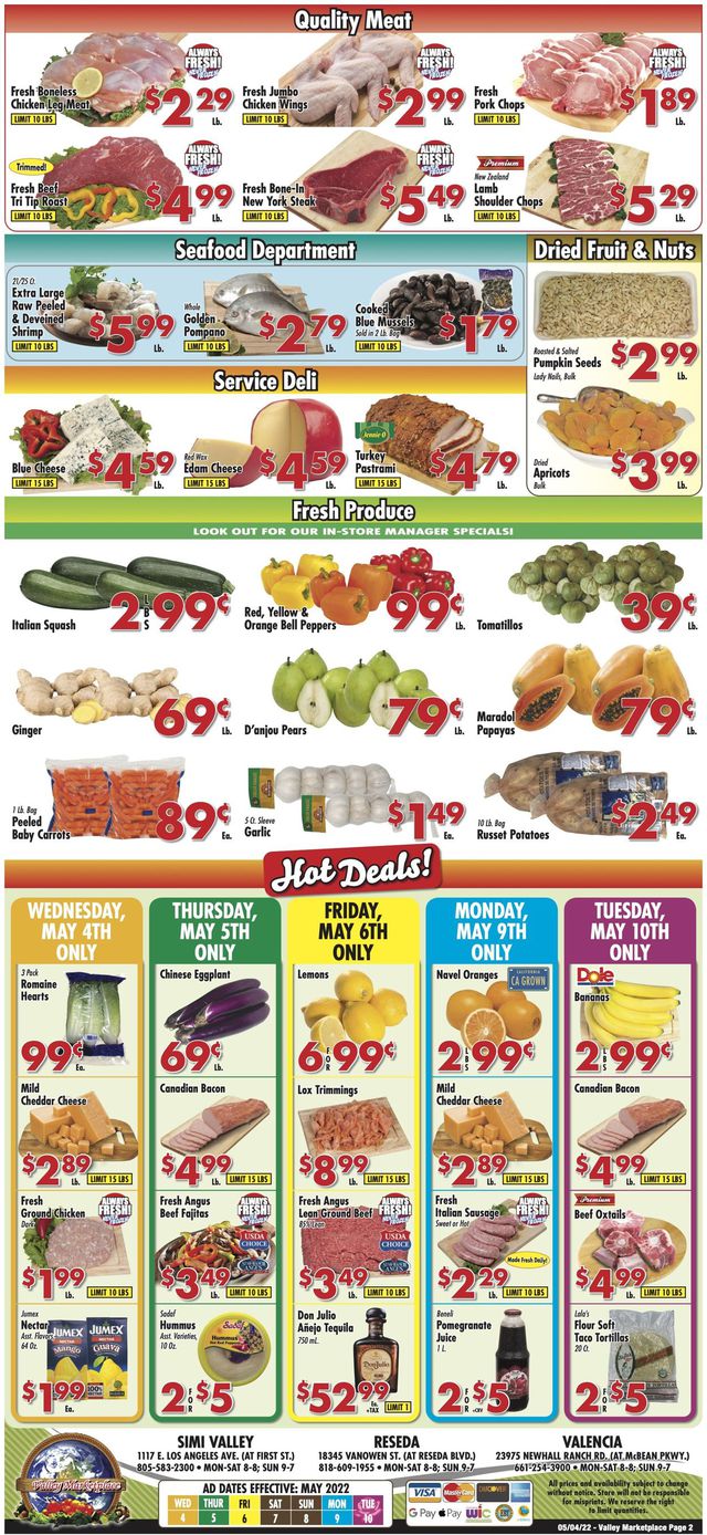 Valley Marketplace Ad from 05/04/2022