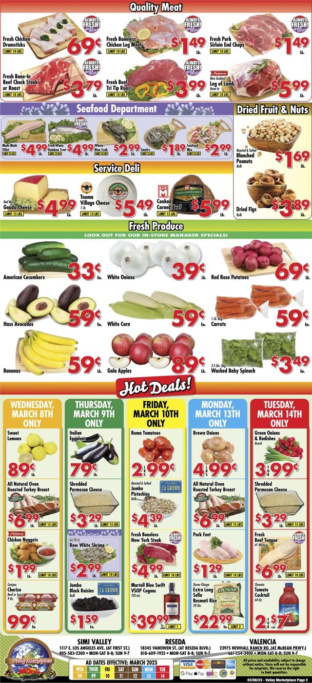 Valley Marketplace Ad from 03/08/2023