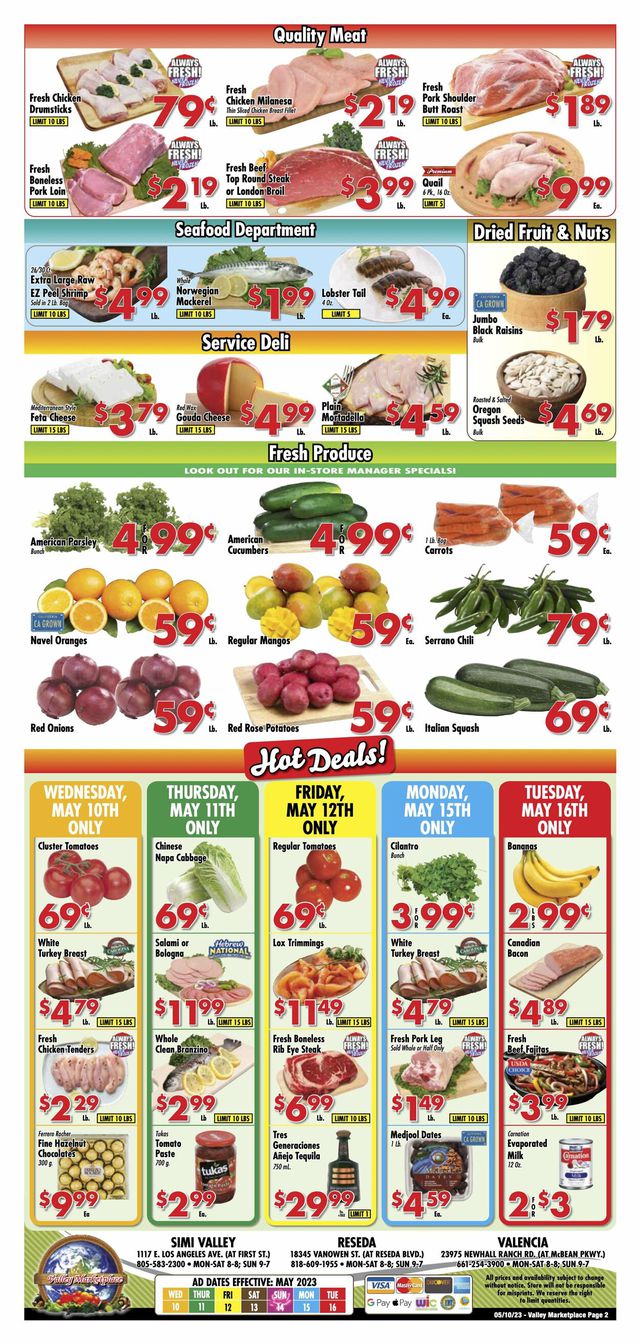 Valley Marketplace Ad from 05/10/2023