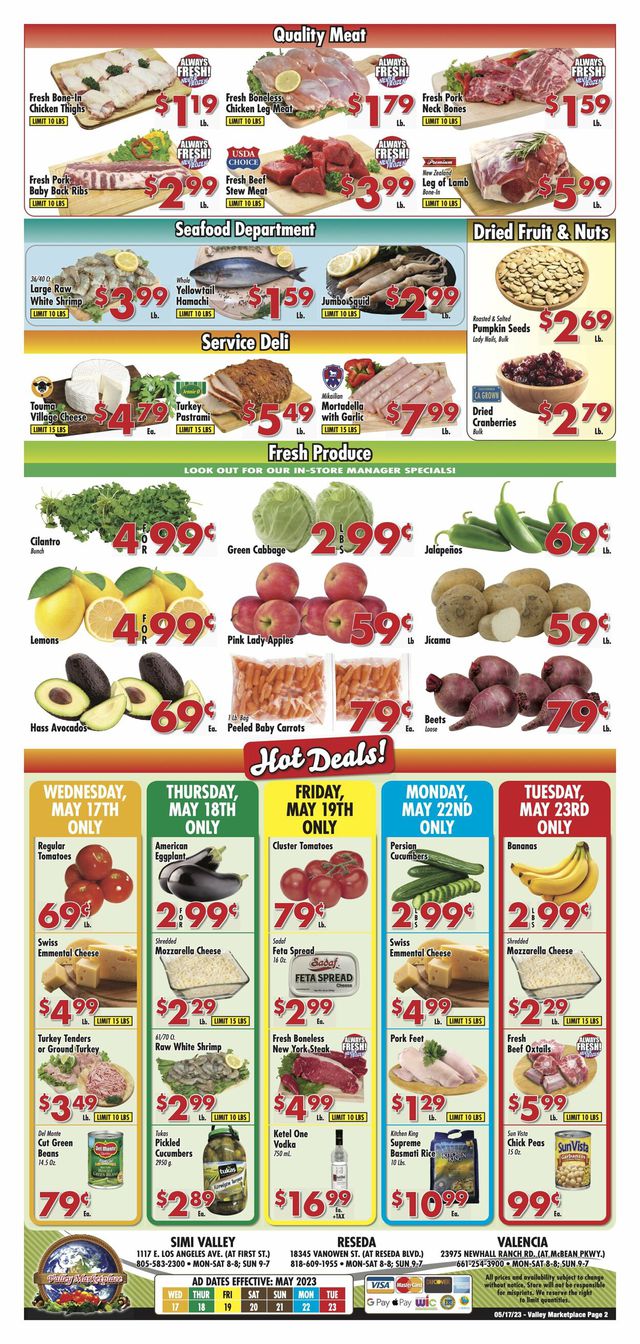 Valley Marketplace Ad from 05/17/2023