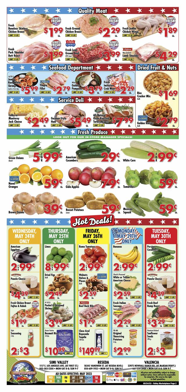 Valley Marketplace Ad from 05/24/2023