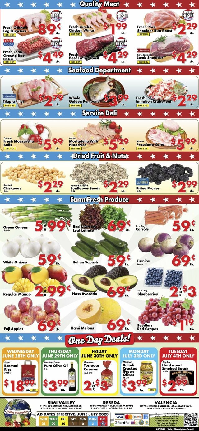 Valley Marketplace Ad from 06/28/2023