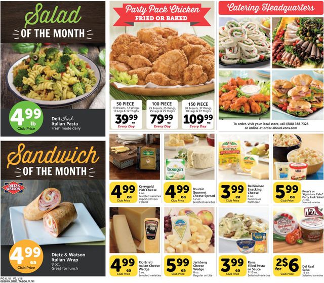 Vons Ad from 08/28/2019